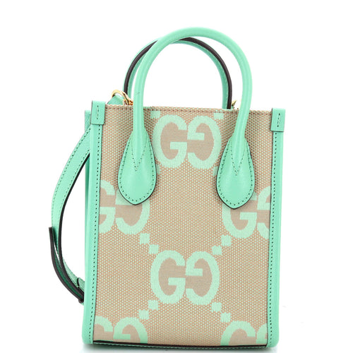 GUCCI Vertical Tote Jumbo GG Canvas Mini