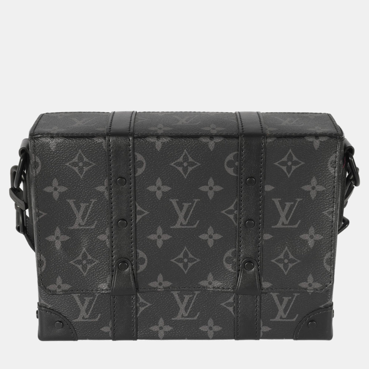 Louis Vuitton Black Monogram Eclipse Trunk Messenger Shoulder Bag
