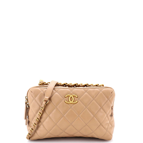 CHANEL Bowling Bag Quilted Calfskin Small