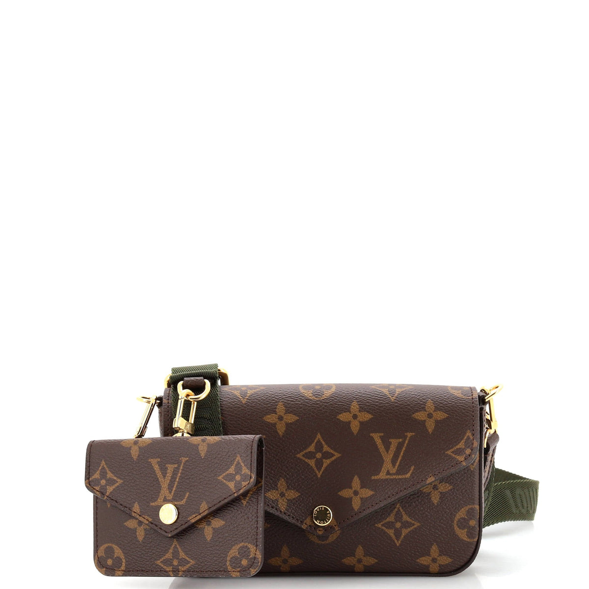 Louis Vuitton Felicie Strap & Go Handbag Monogram Canvas