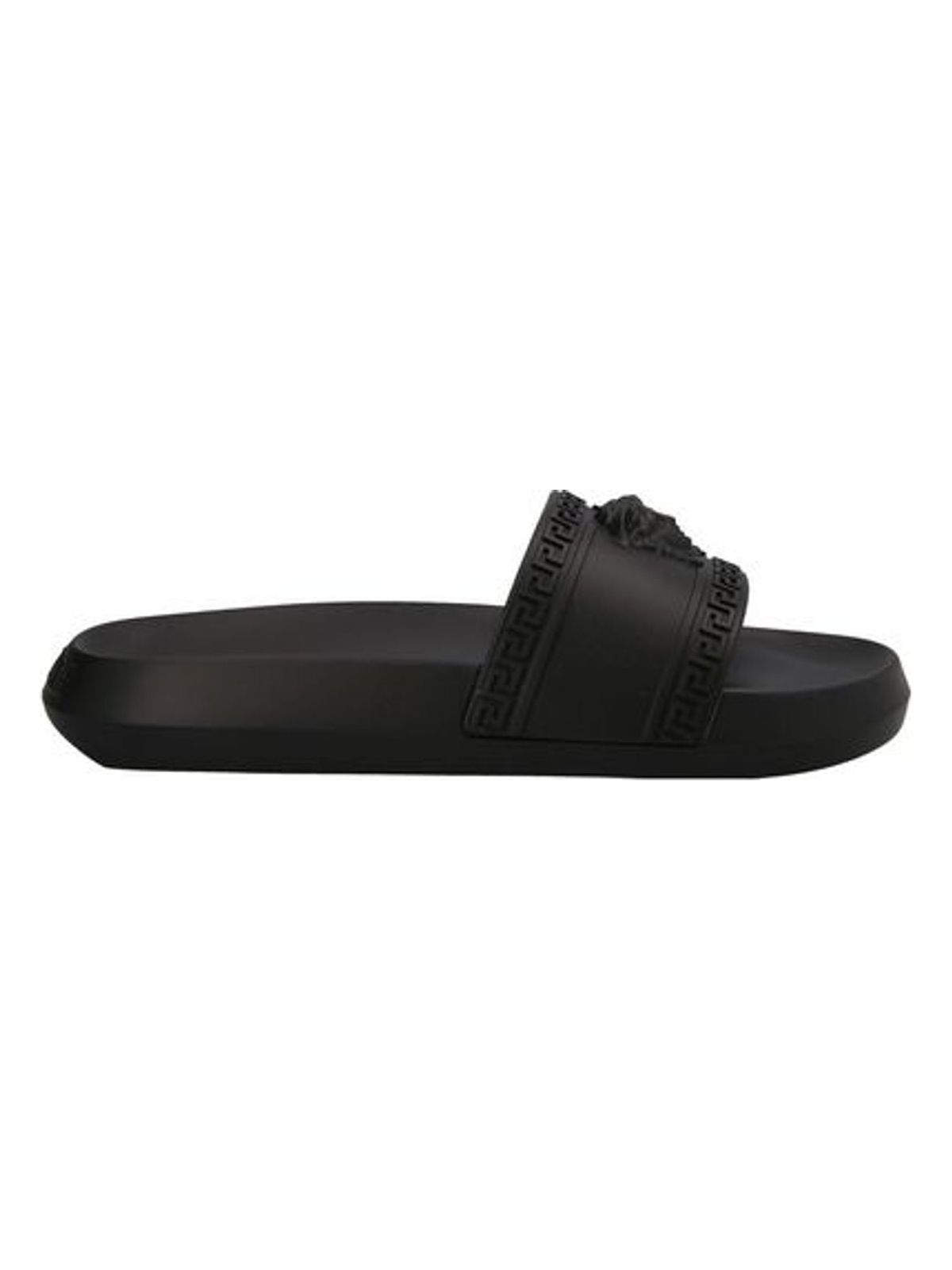 Versace Men's Slides Gomma in Black | Size 40 | 1008733DGO9G
