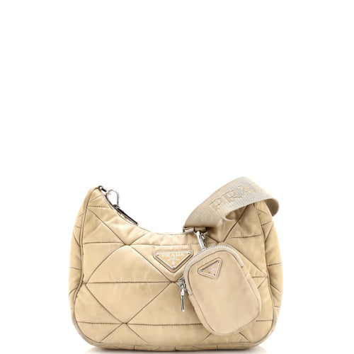 PRADA Re-Edition Shoulder Bag Quilted Tessuto Small