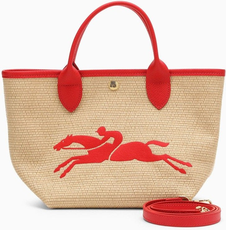 Longchamp Women's Red/beige S Le Panier Bag | 10144HZB