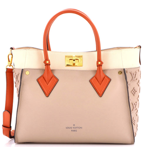 On My Side Tote Monogram Tuffetage Leather MM