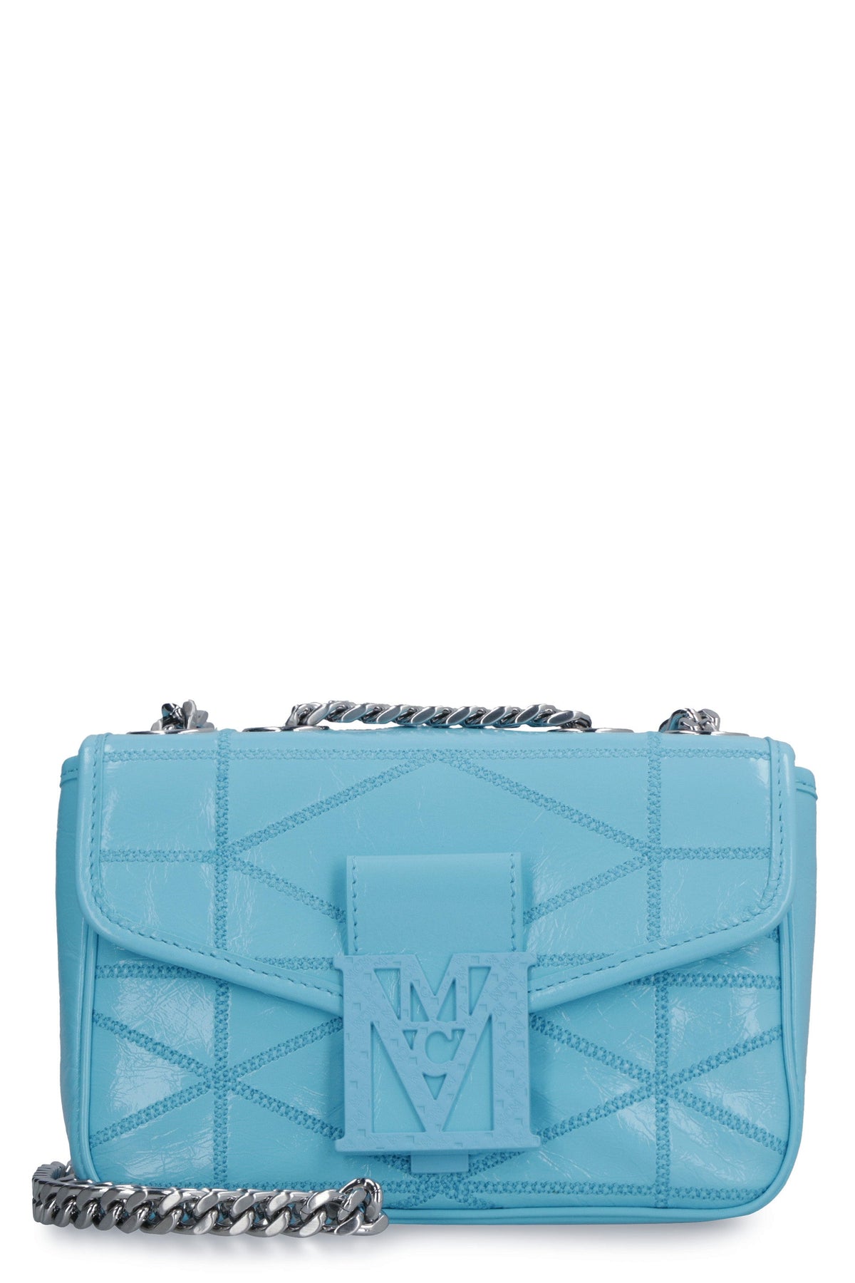 Mcm Women's Travia Small Crossbody Bag in Blue | MWSCSLM04 Color L7