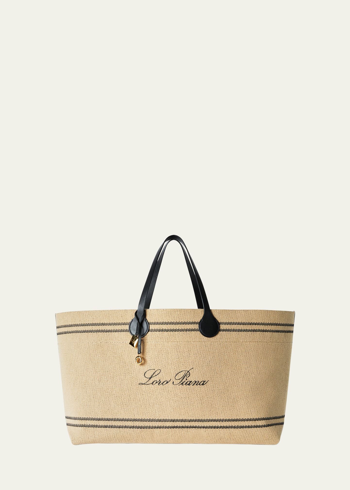 Loro Piana Tasman XL Canvas Tote Bag