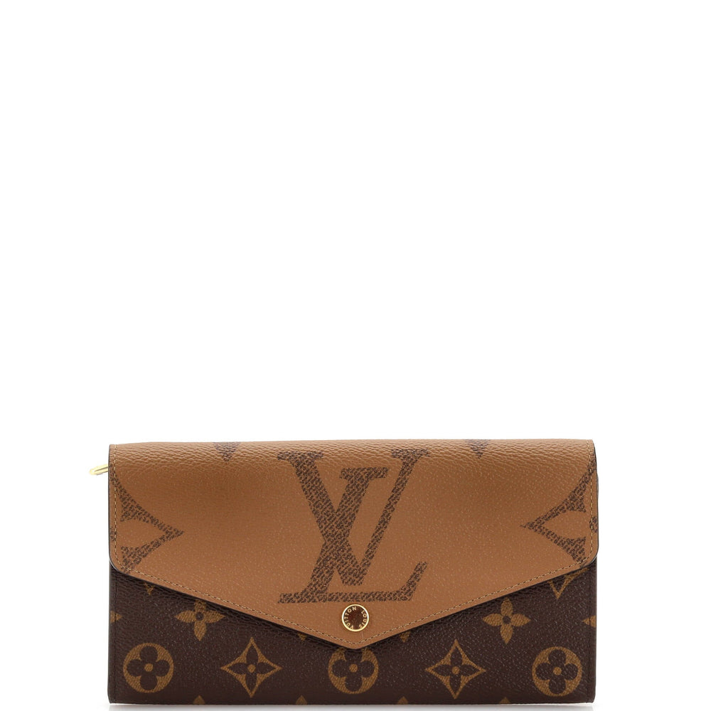 Sarah Wallet NM Reverse Monogram Giant and Monogram Canvas