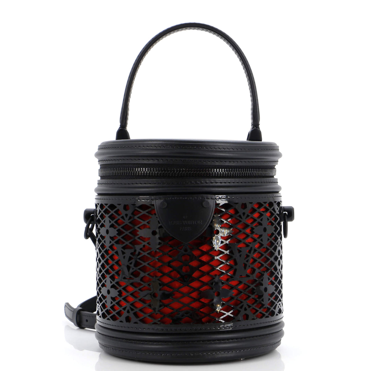 Louis Vuitton Cannes Handbag Monogram Lace Leather