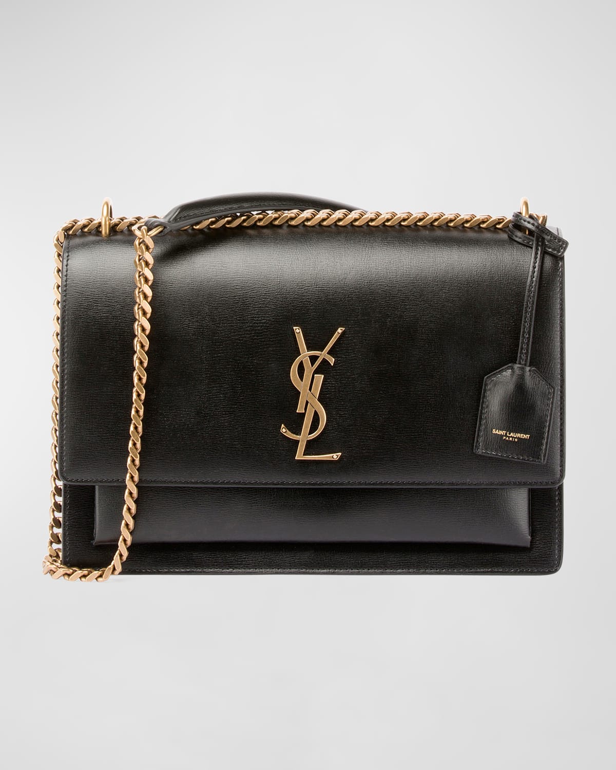 Saint Laurent Sunset Medium YSL Crossbody Bag in Smooth Leather