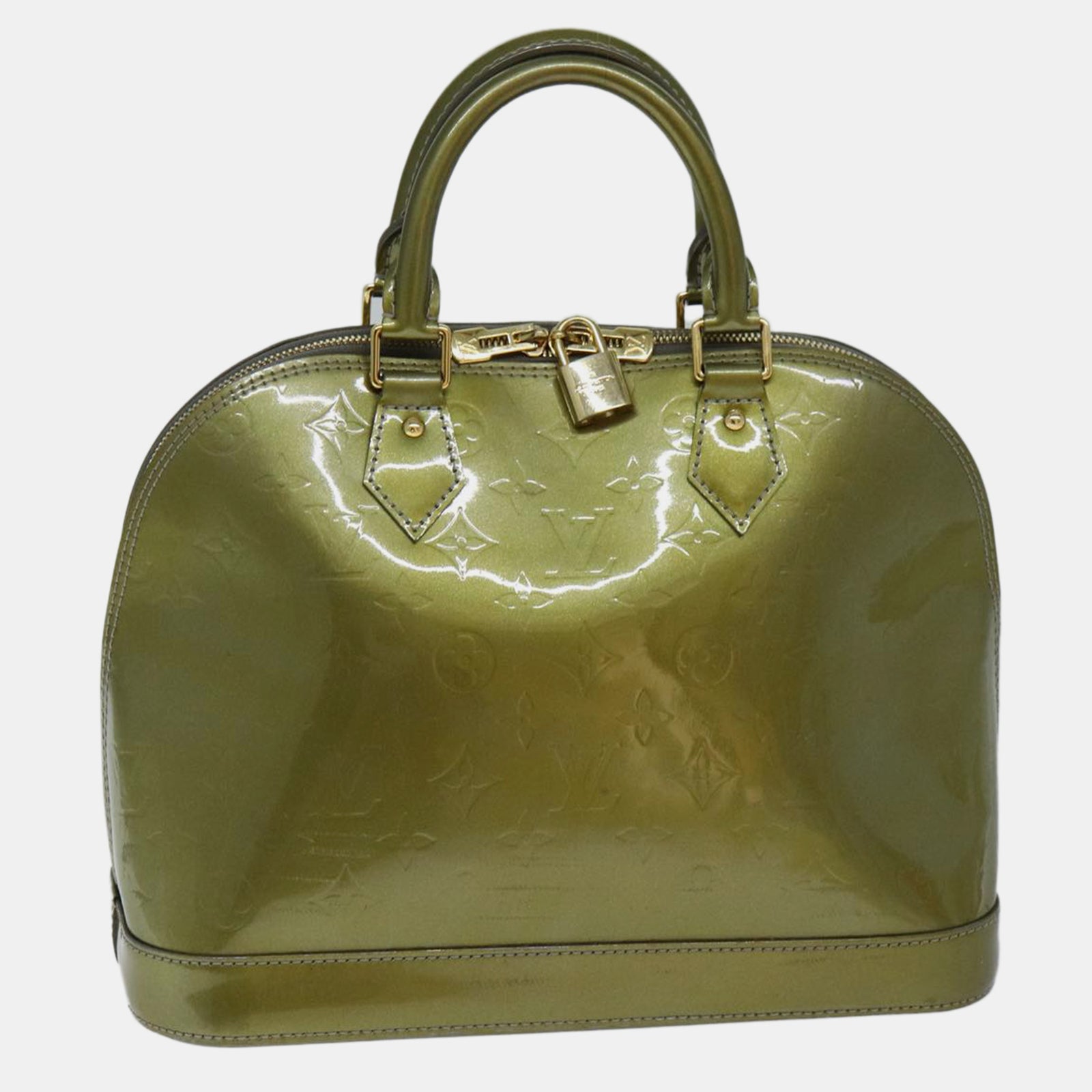 Louis Vuitton Sac à main Alma Vernis Monogram Vert