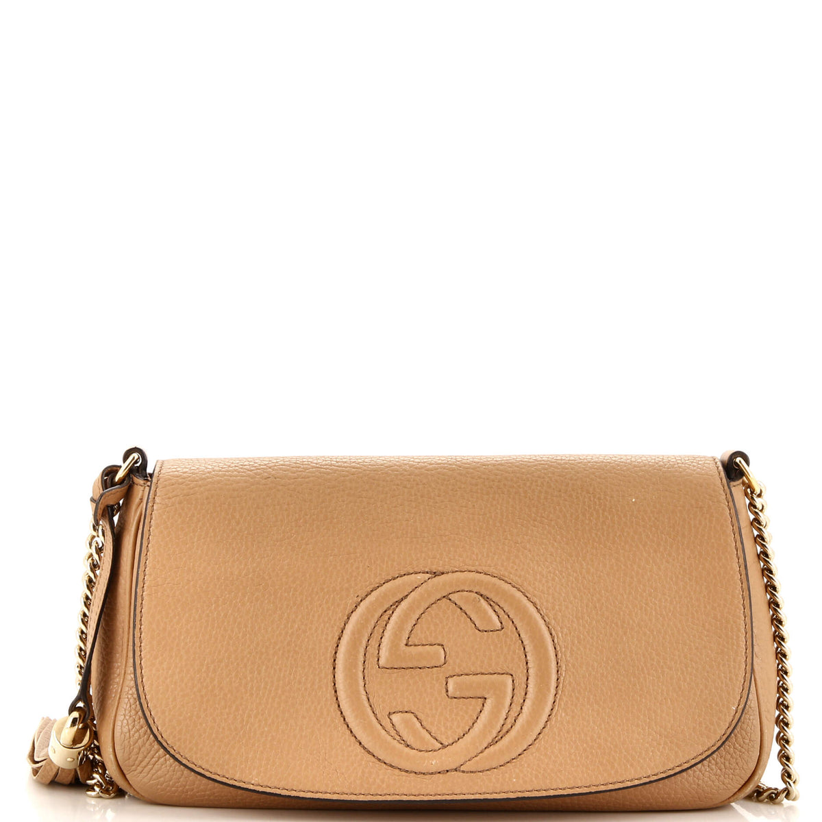 Gucci GUCCI Soho Chain Crossbody Bag Leather Medium