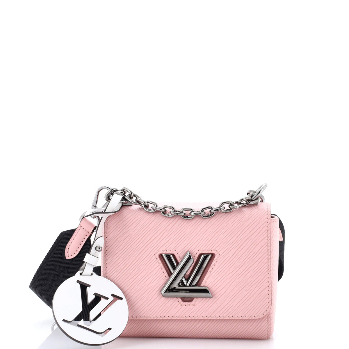 Louis Vuitton Sporty Twist Handbag Epi Leather with Logo Jacquard Strap PM