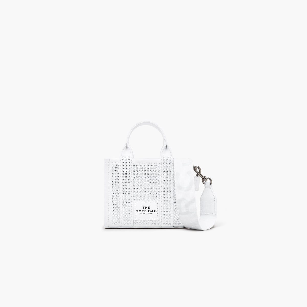 Marc Jacobs The Crystal Canvas Crossbody Tote Bag in White Crystal