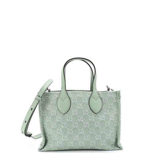 GUCCI Ophidia Shopper Tote GG Denim Medium