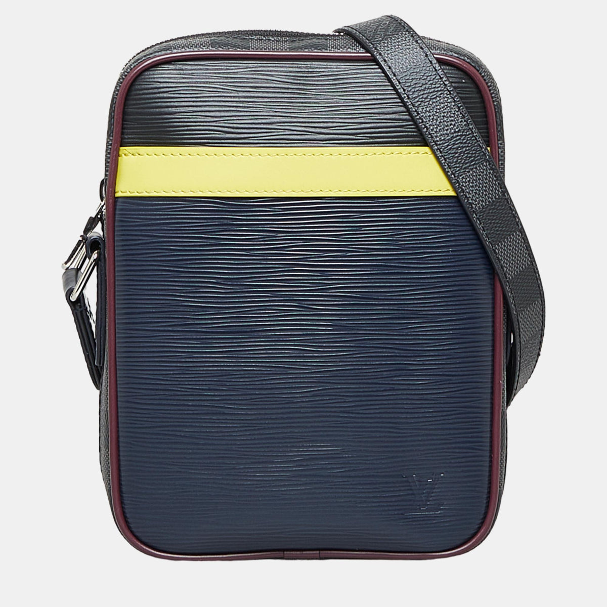 Louis Vuitton Black Epi Damier Graphite Danube Slim