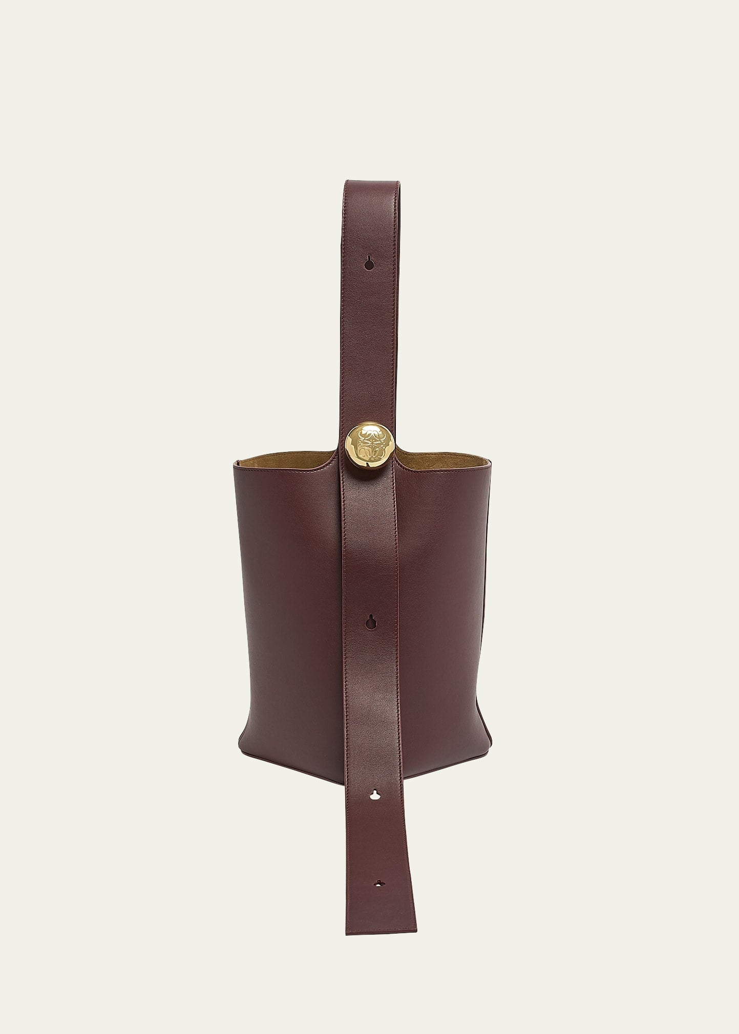 Loewe Anagram Pebble Leather Bucket Bag