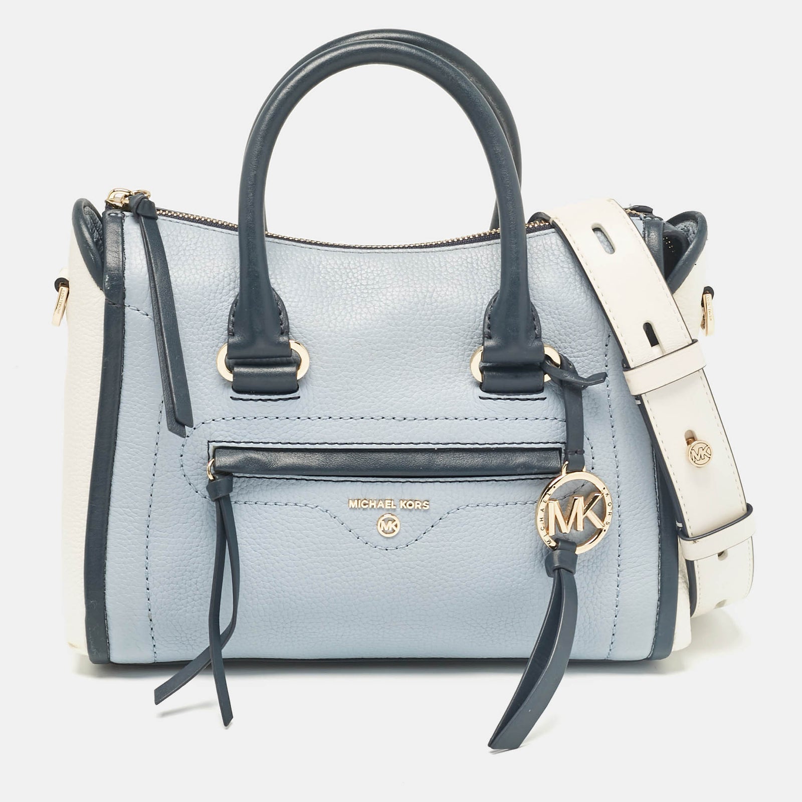 Michael Kors Tricolor Leather Medium Carine Satchel