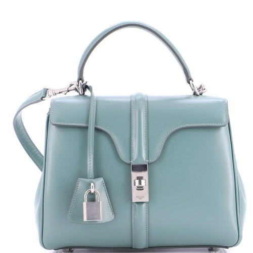 CELINE 16 Top Handle Bag Smooth Calfskin Small