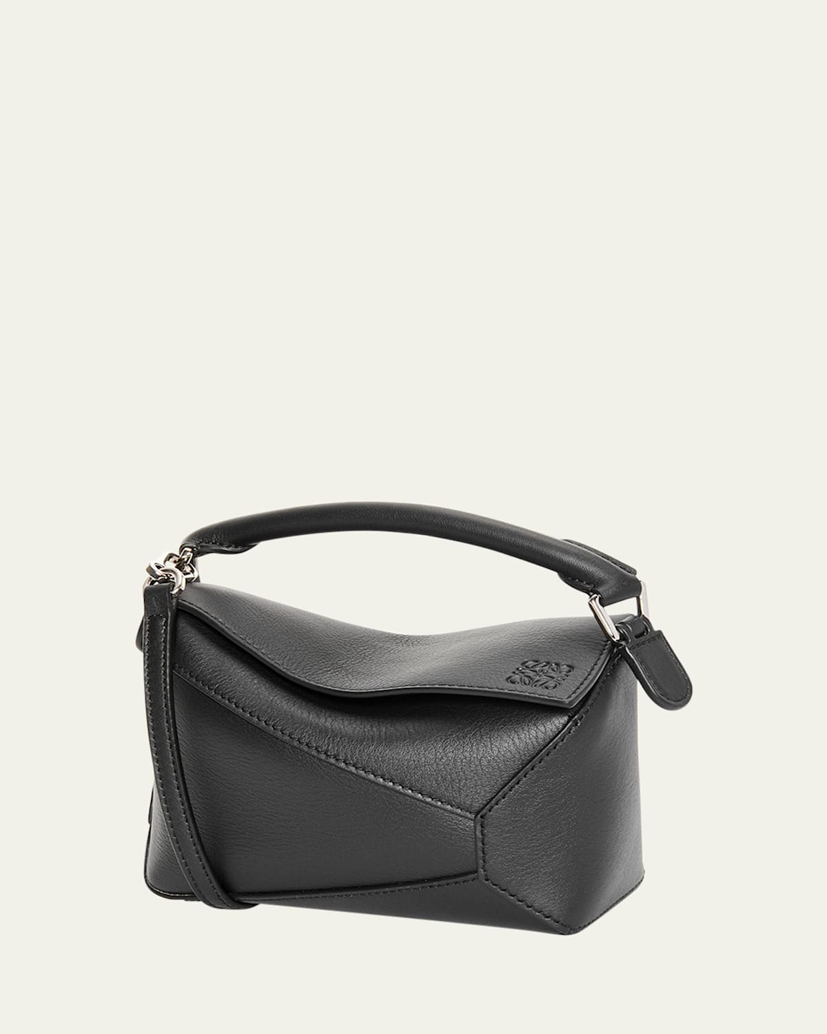 Loewe x Paula's Ibiza Puzzle Edge Mini Top-Handle Bag in Leather