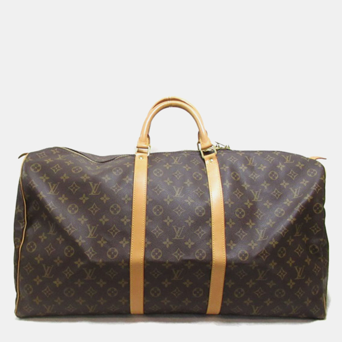 Louis Vuitton Brown Monogram Canvas Keepall 60 Duffel Bag