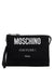 Men's Nylon Logo Pouch With Zip in Nero | A84018201