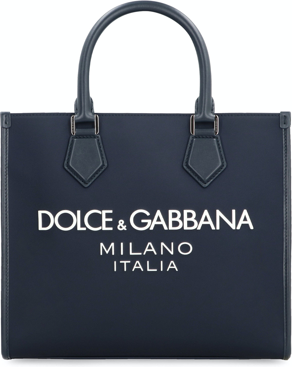 Dolce & Gabbana Men's Logo Print Nylon Tote Bag in Blue | BM2272AG182 Color 8C653