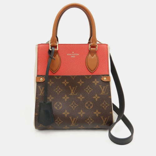 LOUIS VUITTON Monogram Canvas and Leather PM Fold Tote