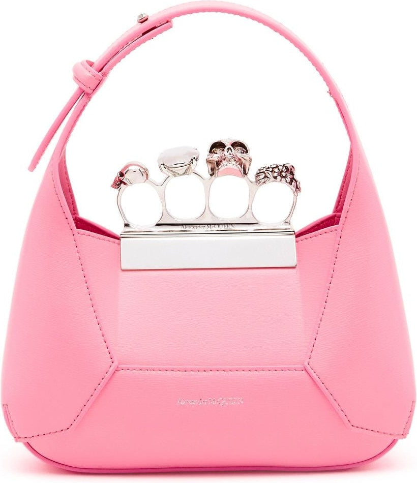 Alexander Mcqueen Women's The Jewelled Hobo Mini Bag in Pink | Size UNI | 731136DYTAD5705