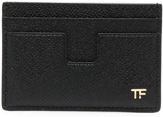Tom Ford Men's Pebbled LeatherCardholder in Black | Size UNICA | YM232LCL081G