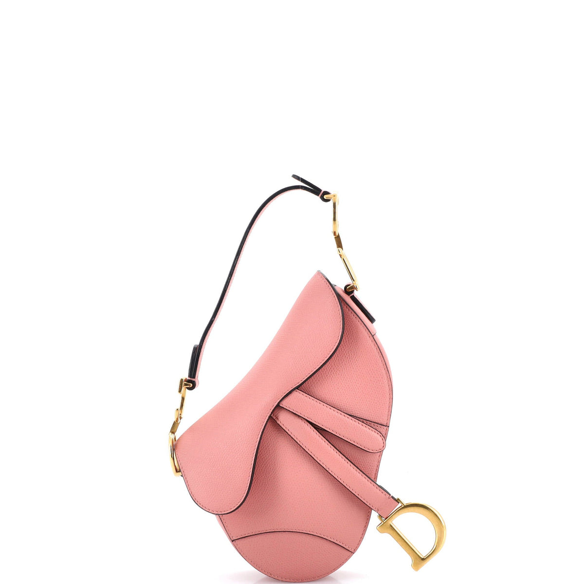 Christian Dior Saddle Handbag Leather Mini