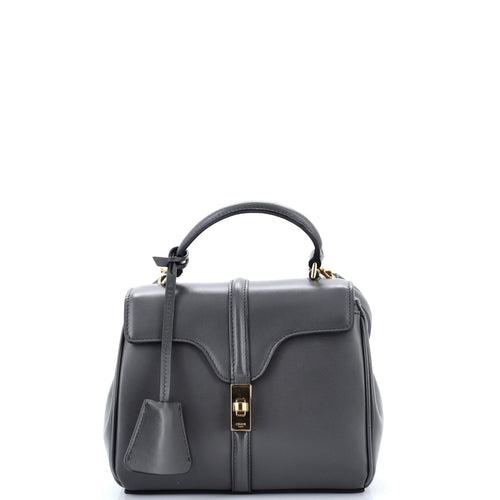 CELINE 16 Top Handle Bag Smooth Calfskin Mini