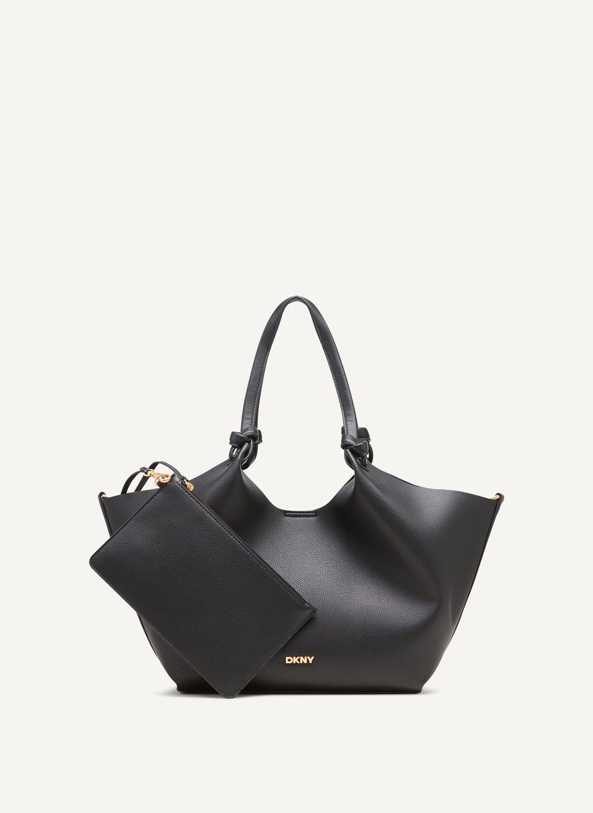 DKNY Women's Paula Medium Commuter Tote in Black/Gold