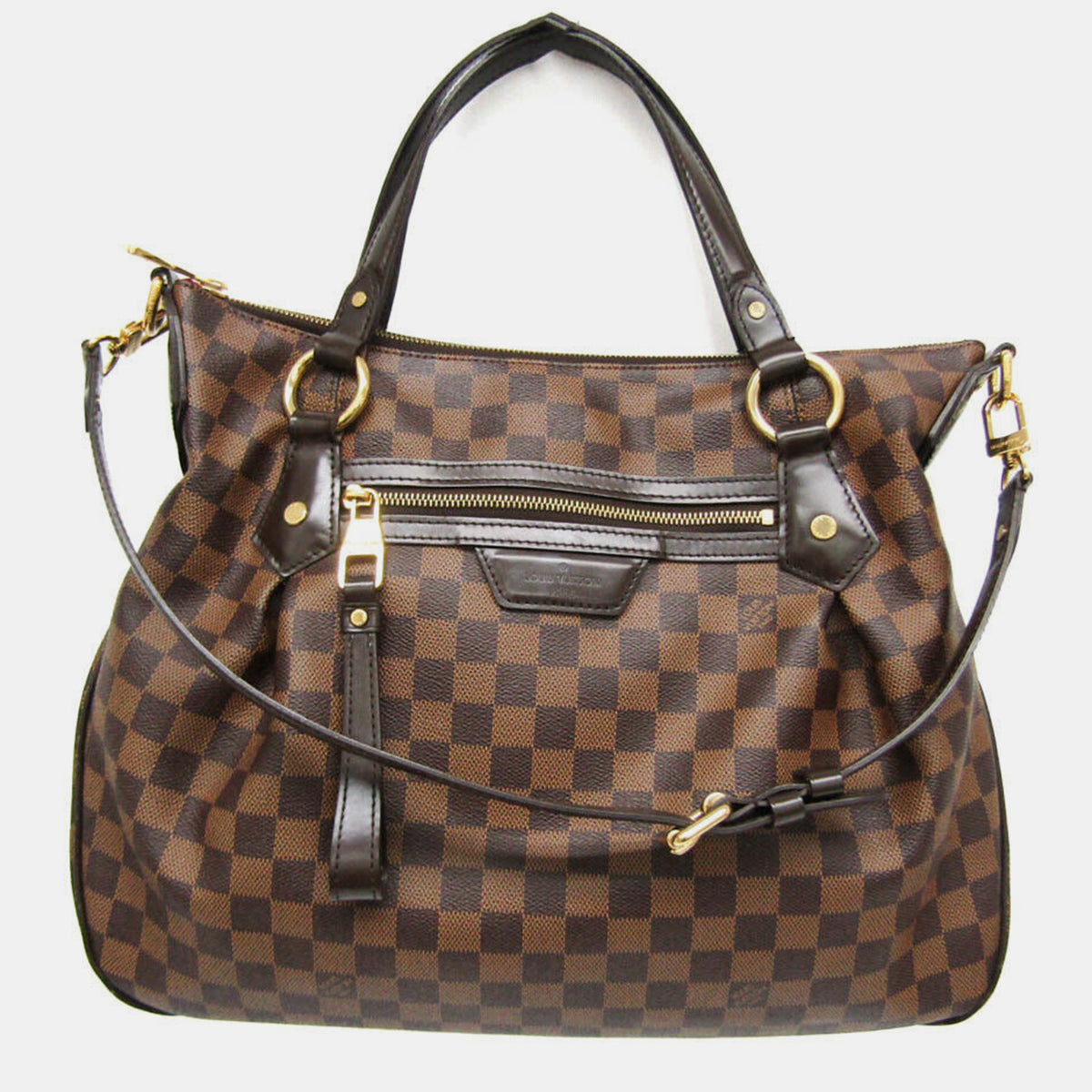 Louis Vuitton Damier Evora MM Ebene Shoulder Bag