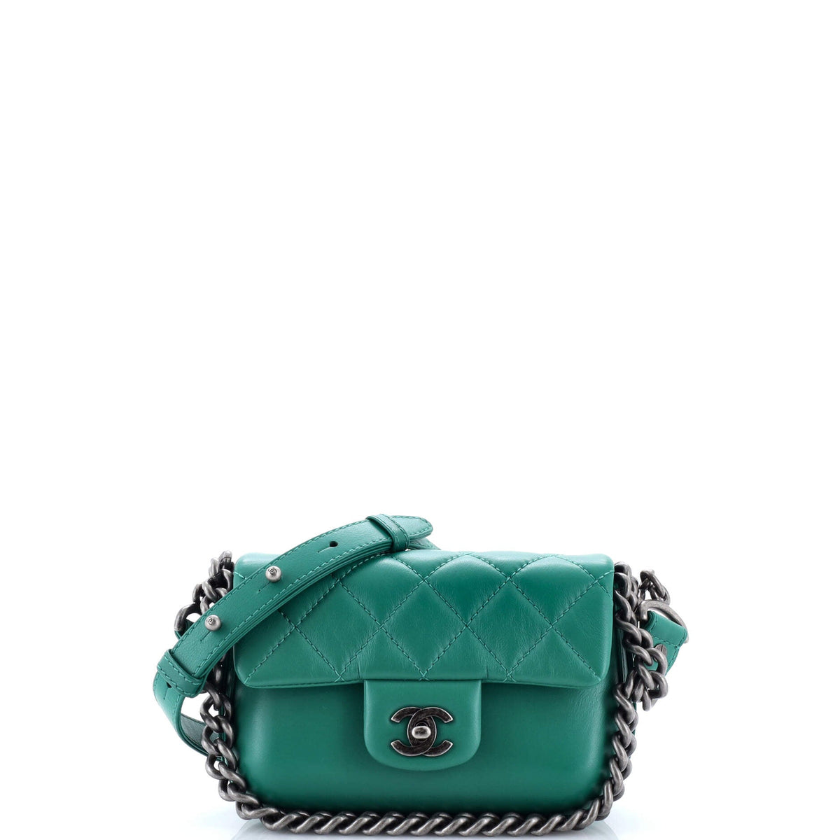 Chanel CHANEL Rock My Shoulder Flap Bag Quilted Calfskin Mini