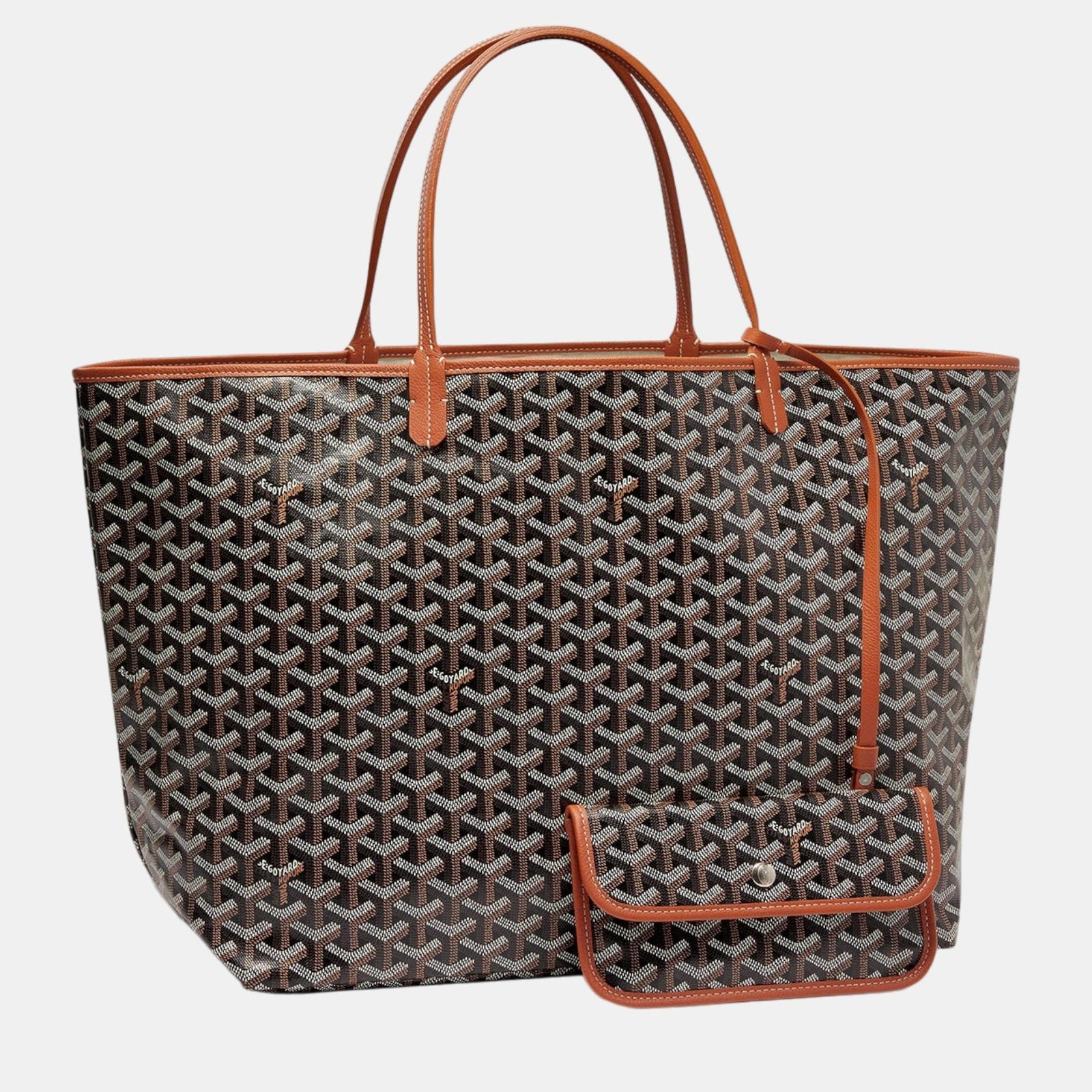 Goyard Black/Tan Goyardine Coated Canvas and Leather Saint Louis GM Tote