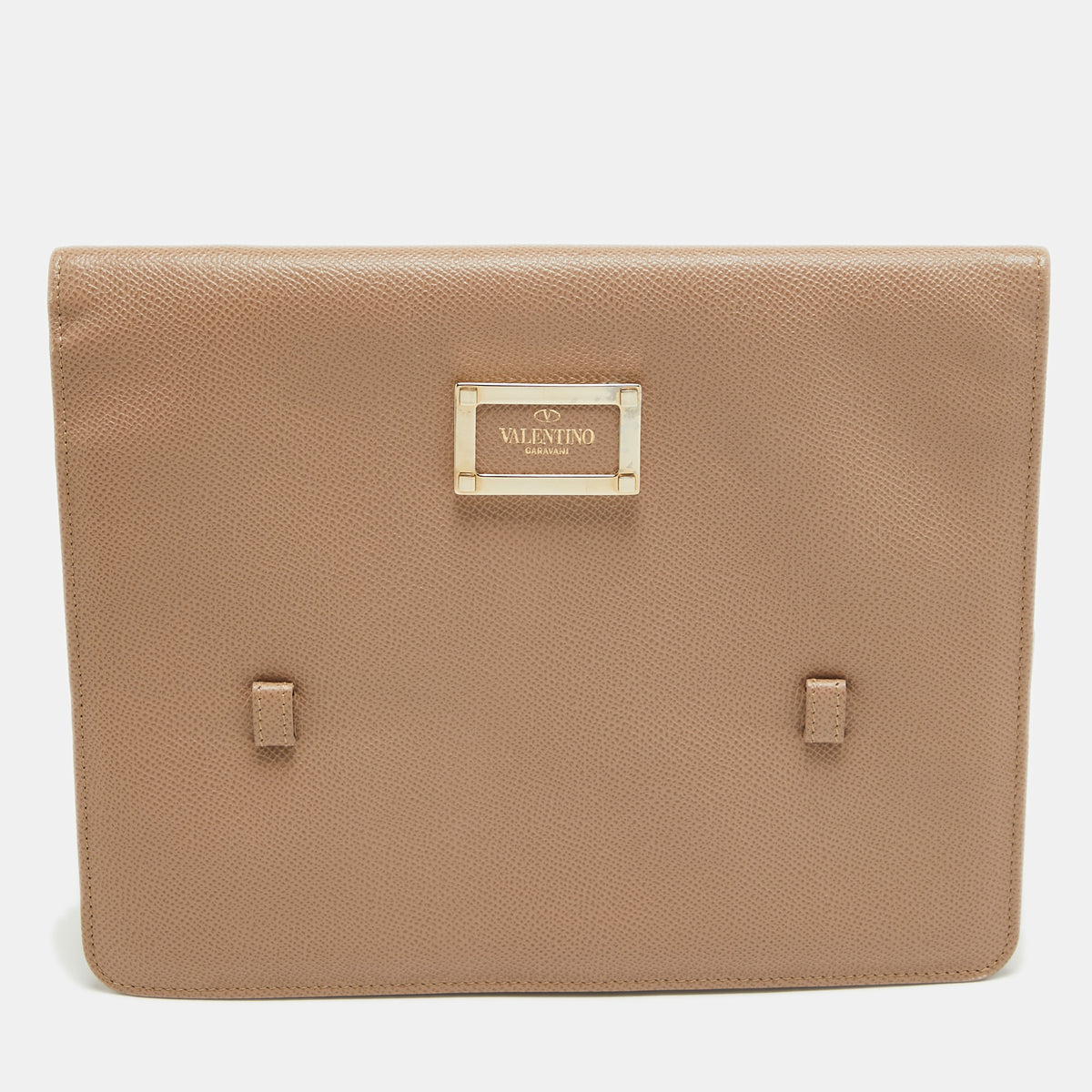Valentino Beige Leather Flap iPad Cover