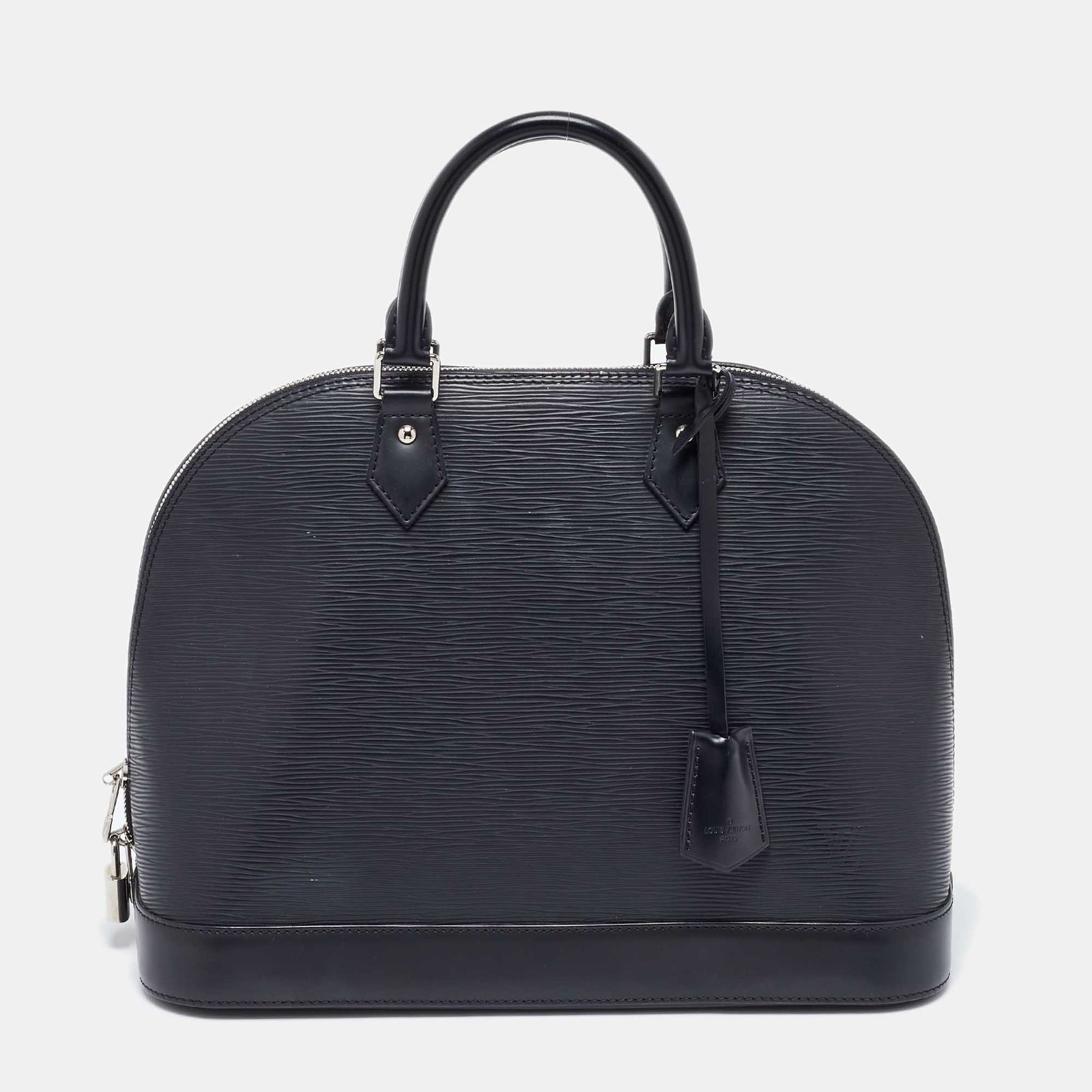 Louis Vuitton Sac Alma MM en cuir épi noir