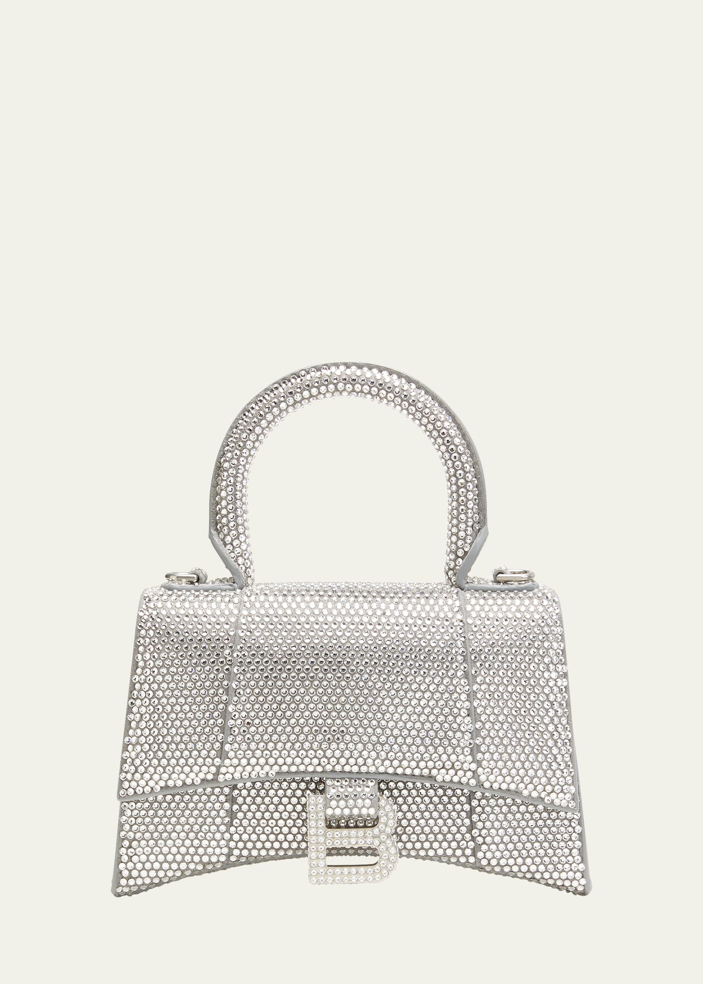 Balenciaga Hourglass XS Strassed Top-Handle Bag