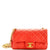 CHANEL Pearl Samba Resin Chain Flap Bag Gestepptes Lammleder Mini