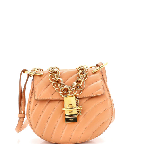 CHLOE Drew Bijou Crossbody Bag Quilted Leather Mini