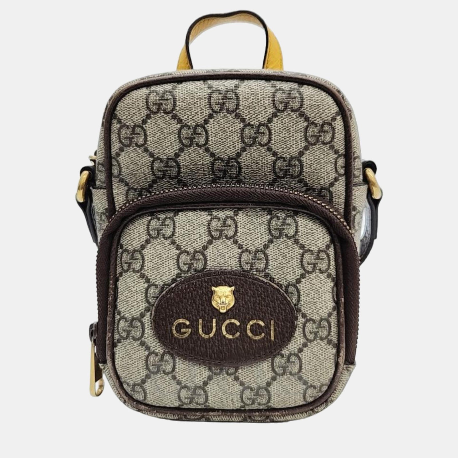 Gucci Braune Vintage-Minitasche aus GG-Canvas