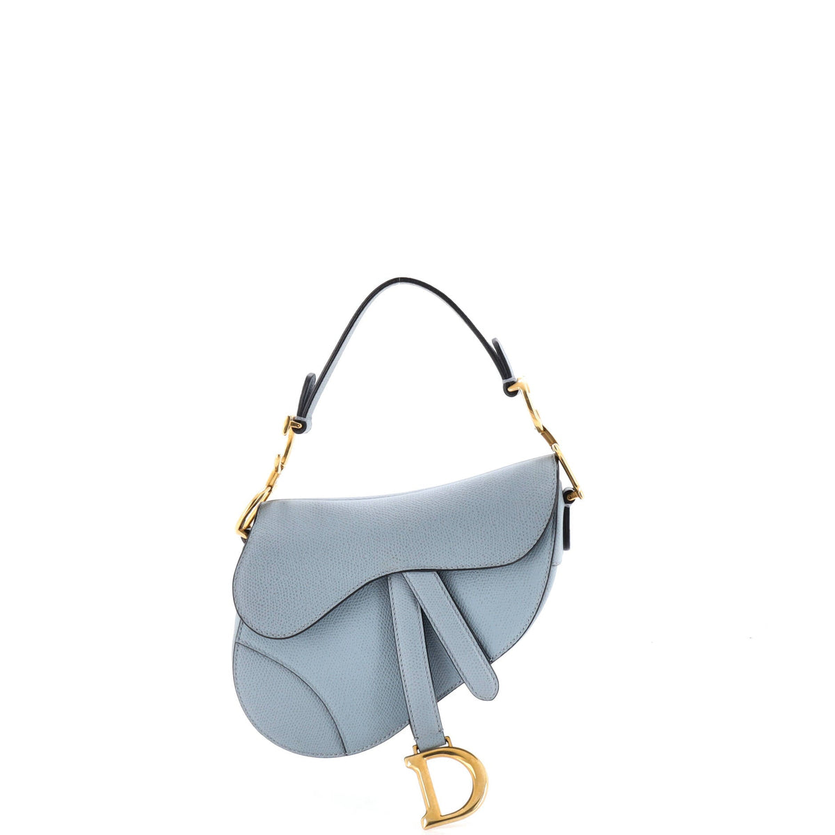Christian Dior Saddle Handbag Leather Mini