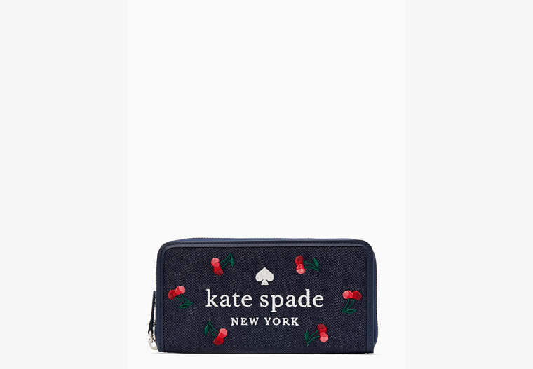 Kate Spade New York Ella Großes, kontinentales Portemonnaie in Kirschrot