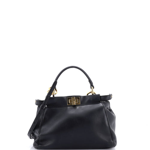 FENDI Peekaboo Bag Leather Mini