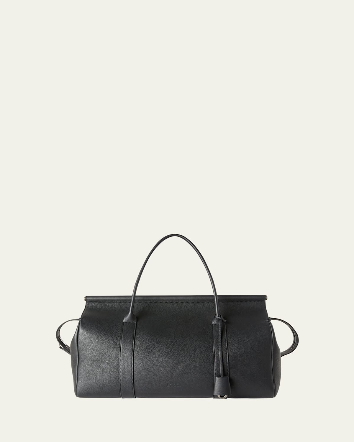Loro Piana Men's Loom L42 Leather Weekender Bag