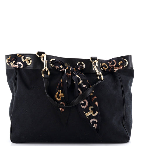 GUCCI Positano Tote GG Canvas Large