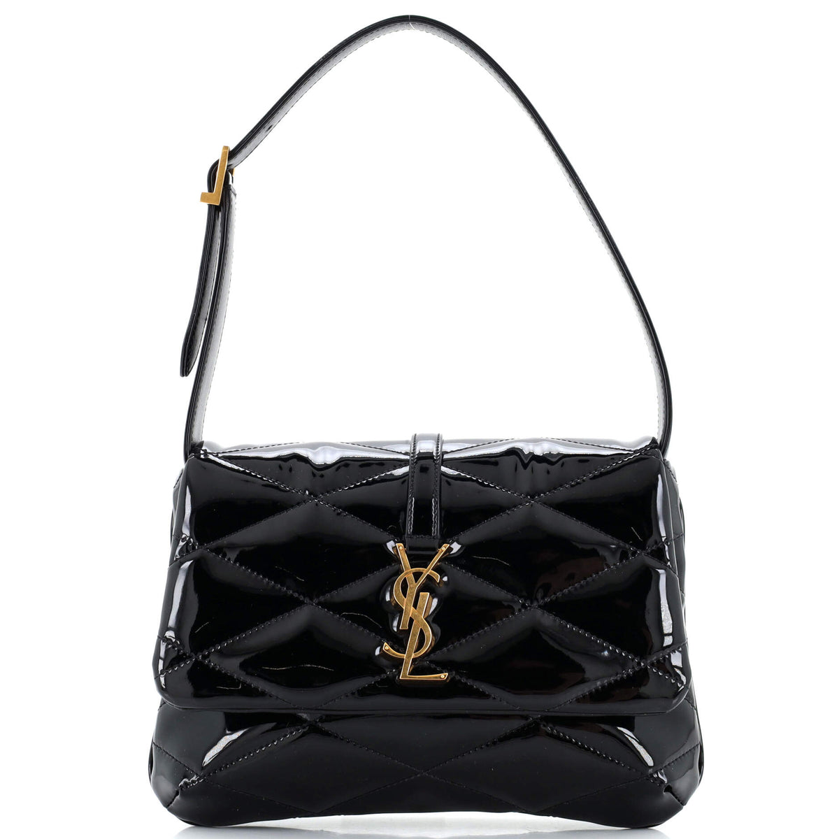 Saint Laurent Le 57 Shoulder Bag Quilted Patent