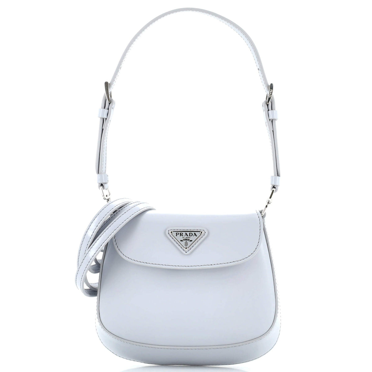 Prada PRADA Cleo Flap Shoulder Bag Spazzolato Leather Mini