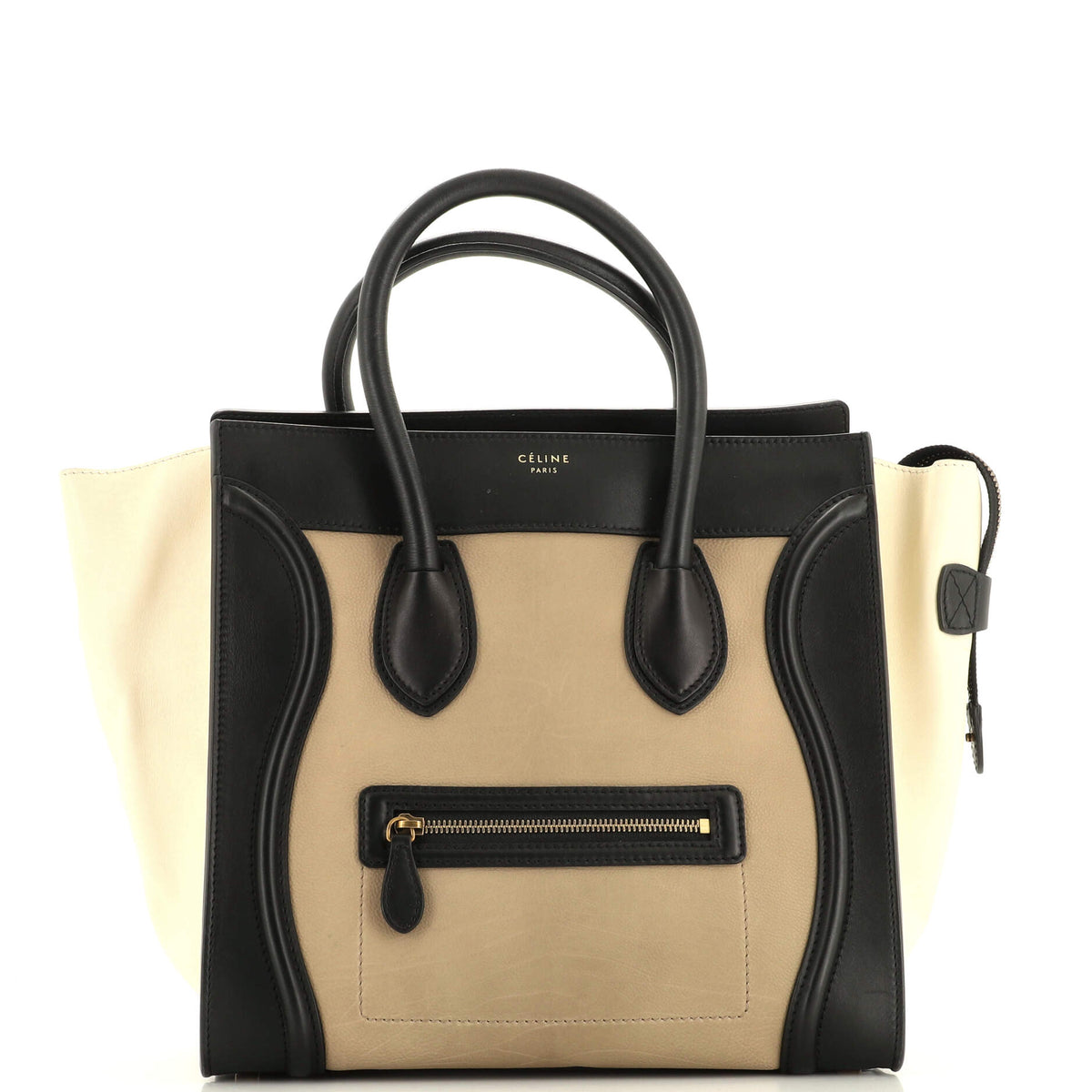 Celine CELINE Tricolor Luggage Bag Leather Mini