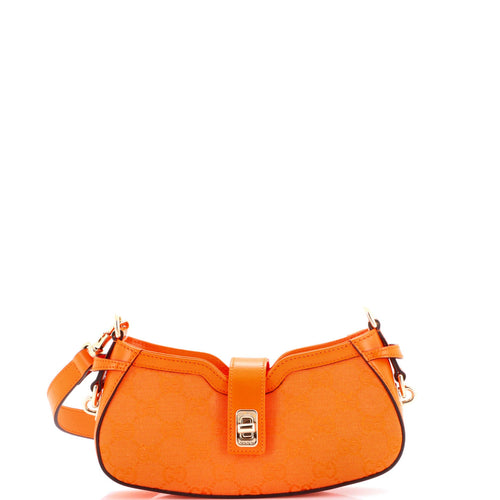 GUCCI Moon Side Shoulder Bag GG Canvas Mini